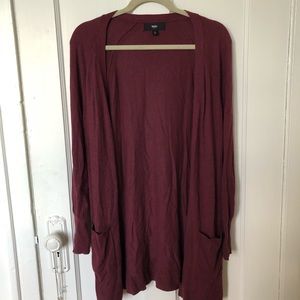 Maroon Soft Cardigan